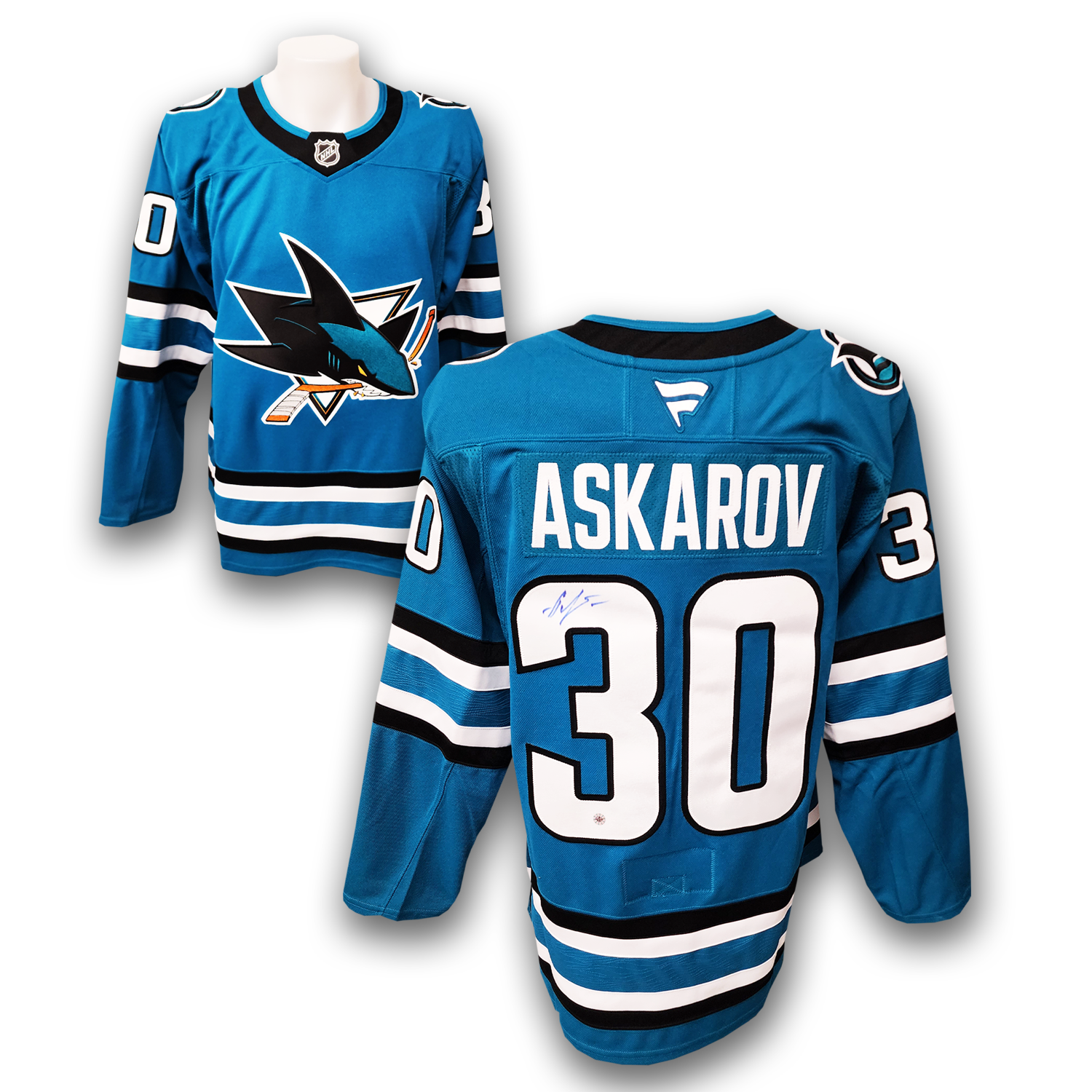 Yaroslav Askarov Autographed San Jose Sharks Home Fanatics Premium