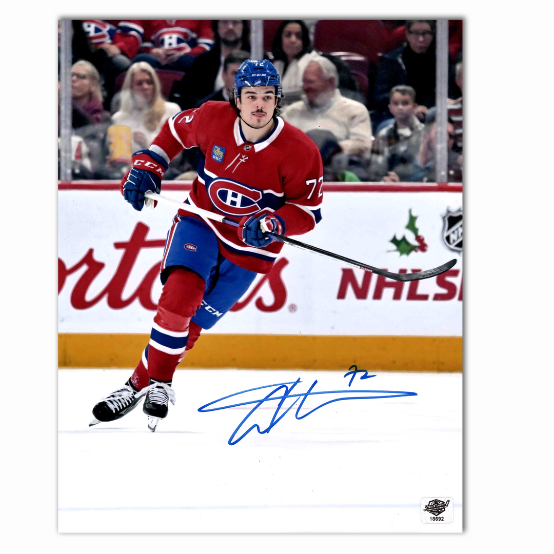 Arber Xhekaj Autographed Montreal Canadiens Home 8x10 Photo