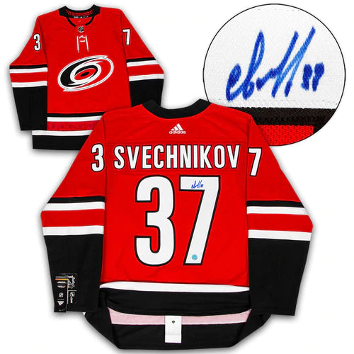 Andrei Svechnikov Carolina Hurricanes Autographed Adidas Jersey