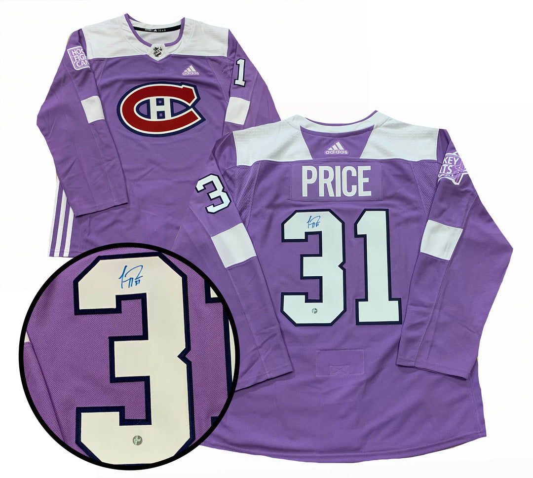Carey Price Montreal Canadiens Hockey Fights Cancer Adidas Jersey