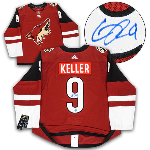 Clayton Keller Arizona Coyotes Autographed Adidas Authentic Jersey