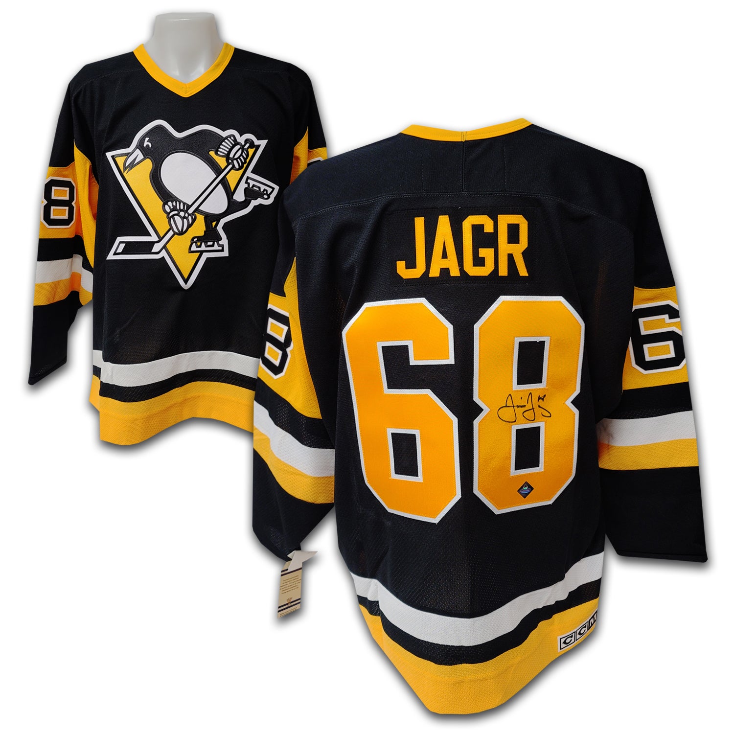 Jaromir Jagr Pittsburgh Penguins Black CCM Jersey East Coast Sports Collectibles
