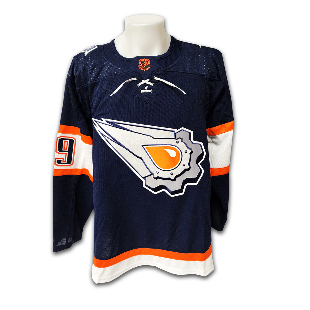 Leon Draisaitl Edmonton Oilers Reverse Retro 2.0 Adidas Jersey