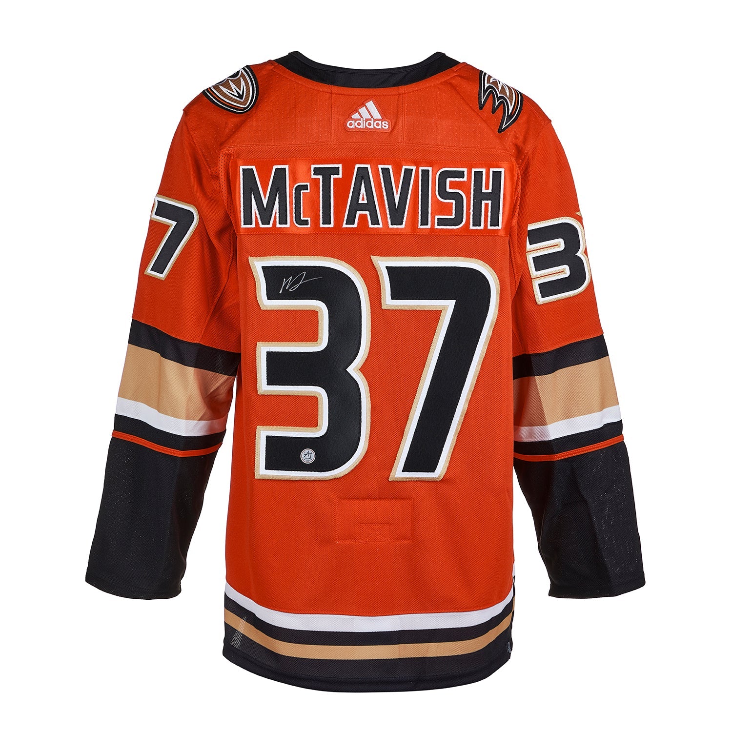 Mason McTavish Autographed Anaheim Ducks Alt Orange Adidas Jersey