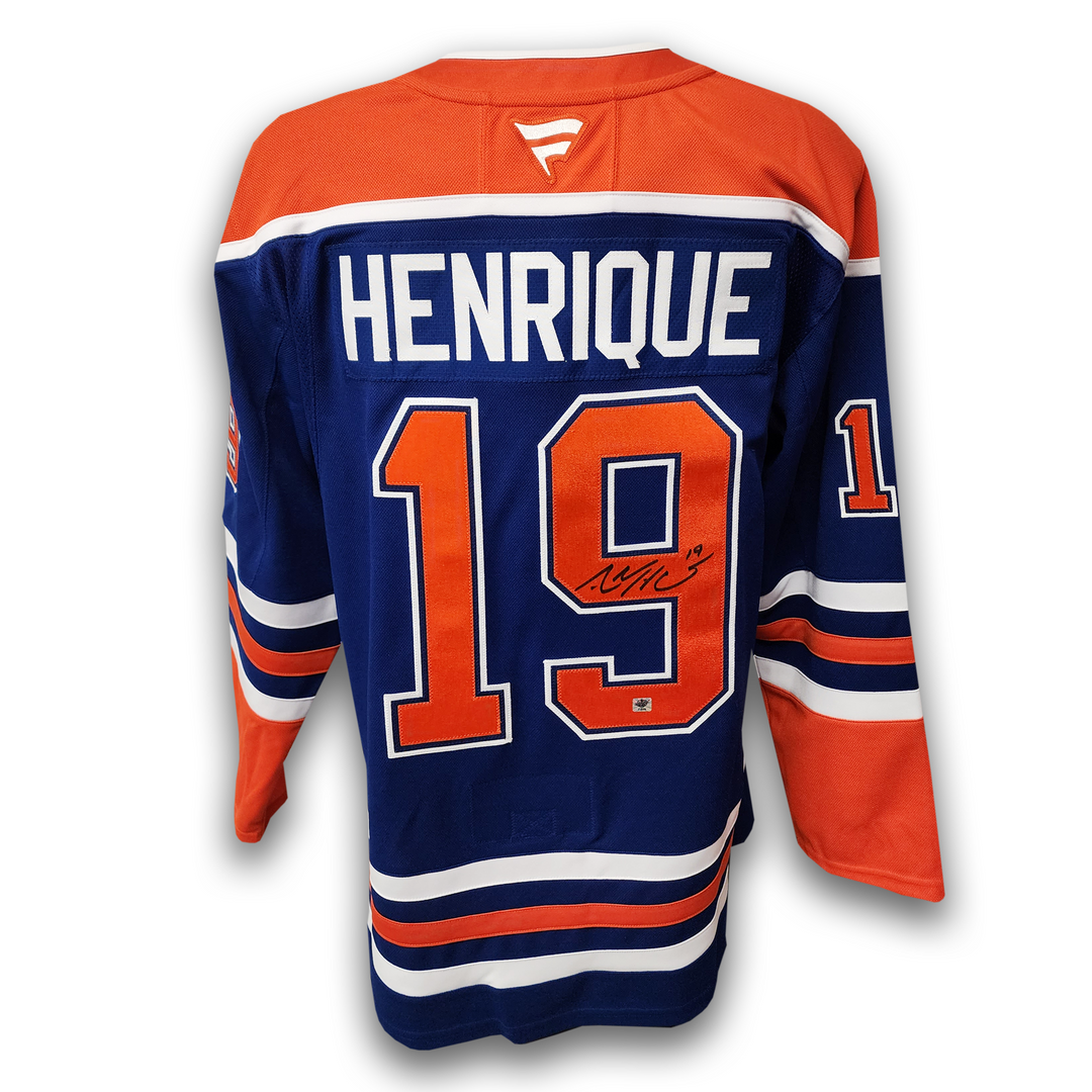 Adam Henrique Autographed Edmonton Oilers Fanatics Premium Jersey