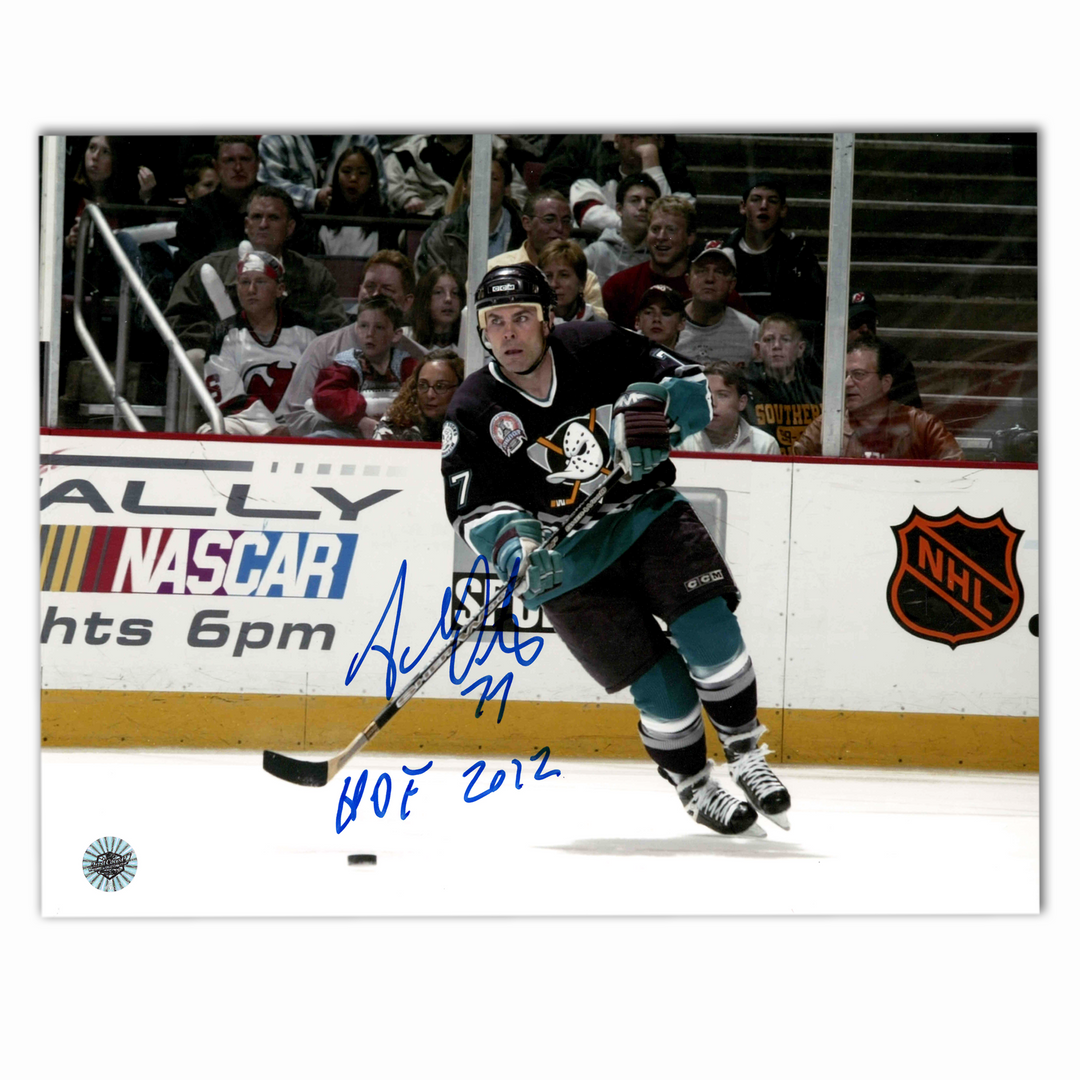 Adam Oates Autographed Anaheim Ducks Home Horizontal 8x10 Photo