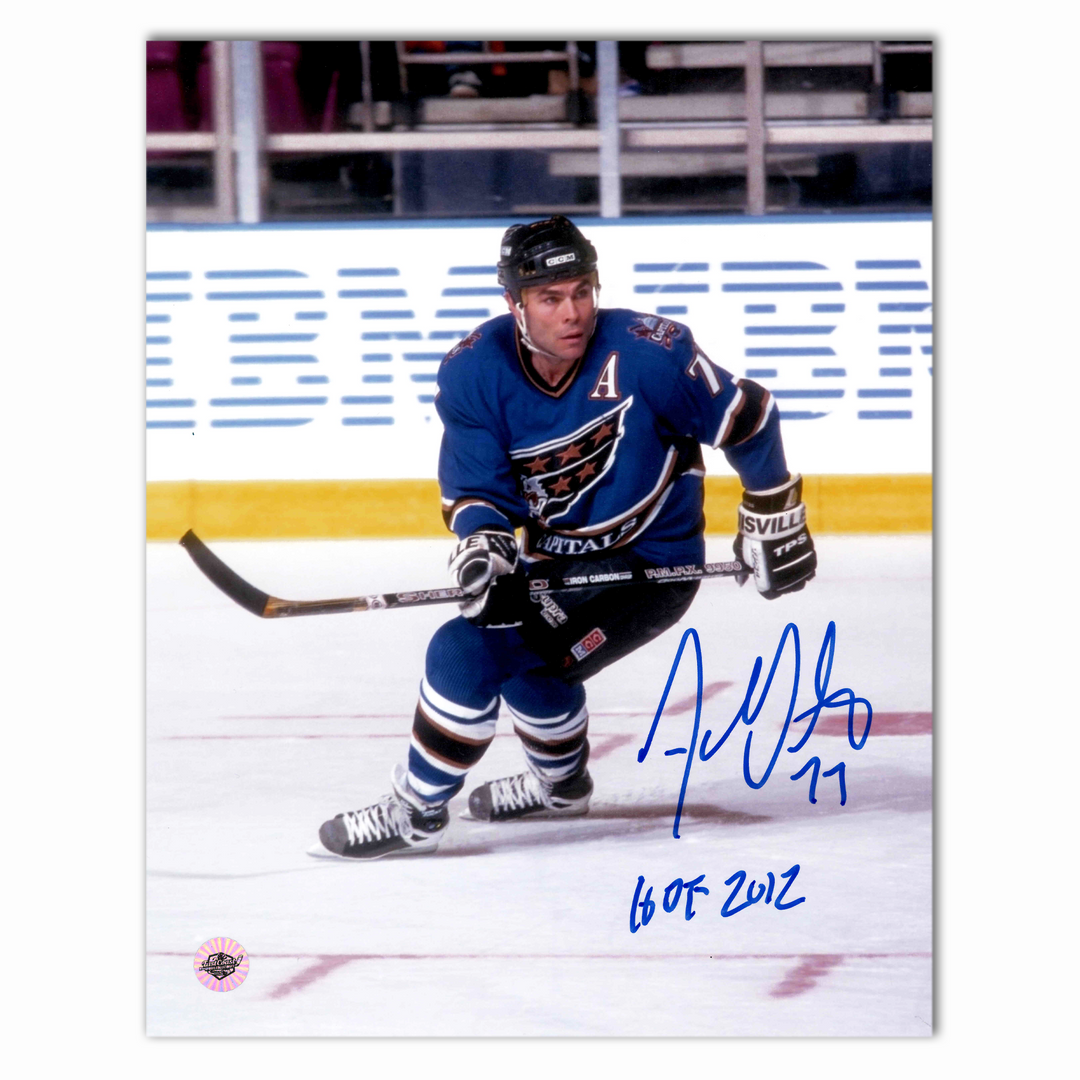 Adam Oates Autographed Washington Capitals Blue 8x10 Photo