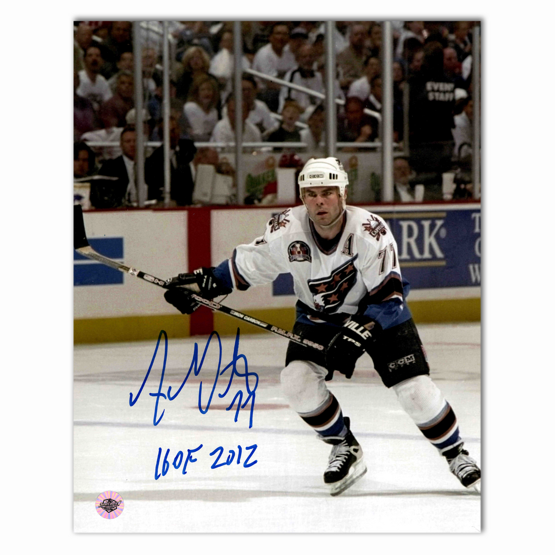 Adam Oates Autographed Washington Capitals White 8x10 Photo