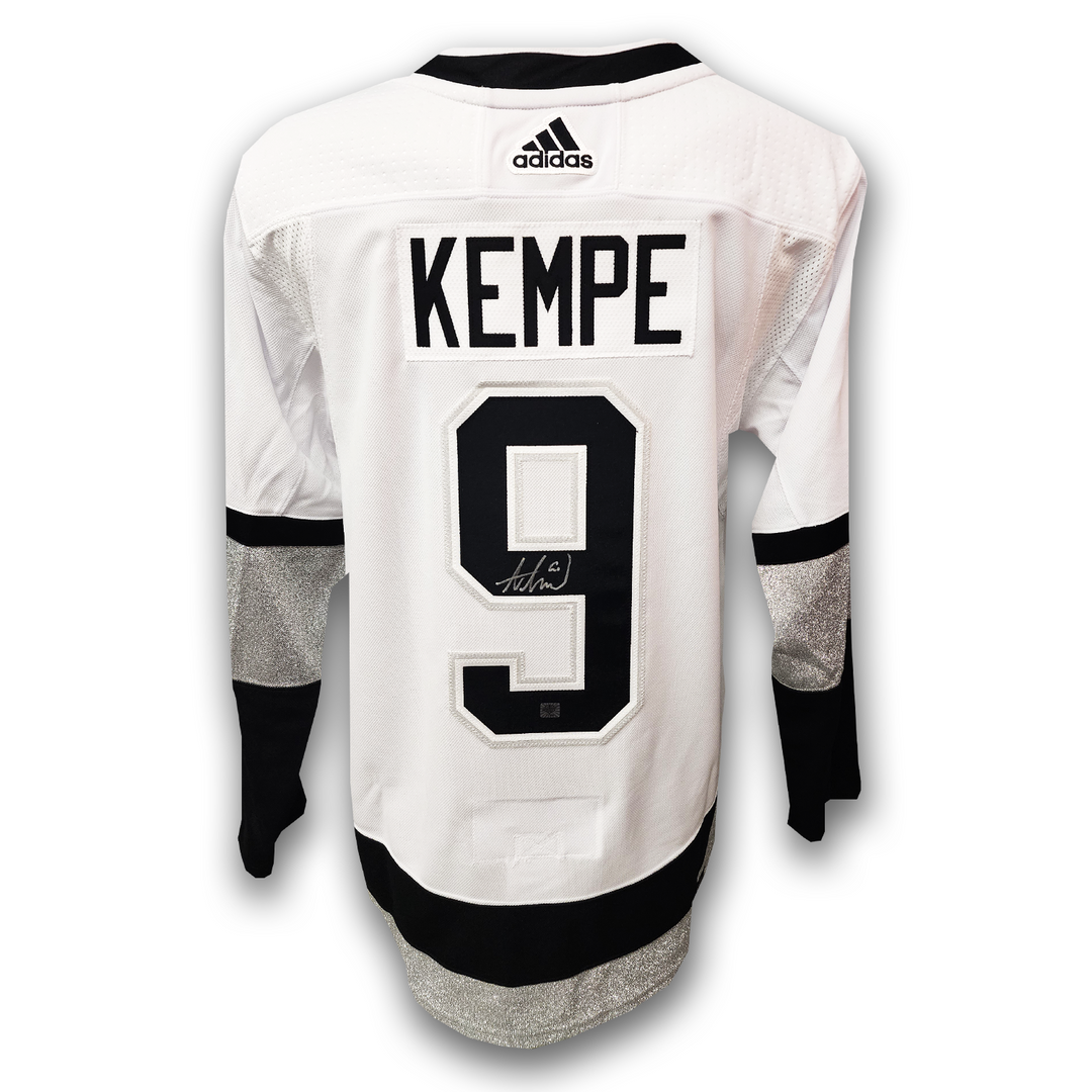 Adrian Kempe Autographed Los Angeles Kings Away Adidas Jersey