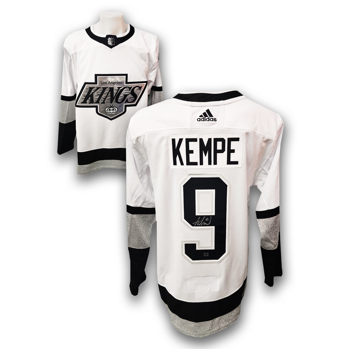 Adrian Kempe Autographed Los Angeles Kings Away Adidas Jersey