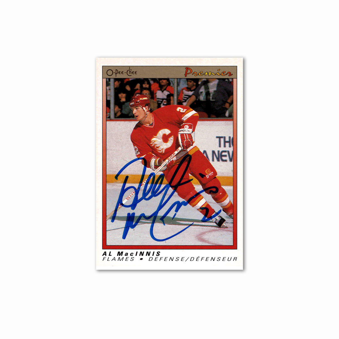 Al MacInnis Autographed Calgary Flames OPC Premier 
