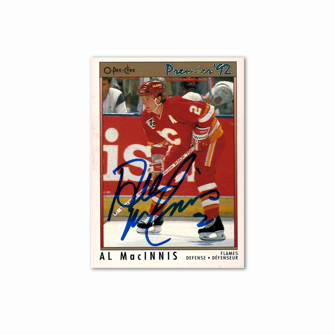 Al MacInnis Autographed Calgary Flames OPC Premier 
