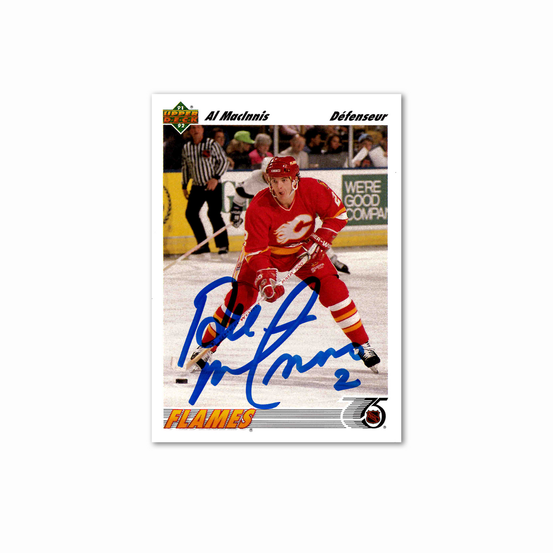Al MacInnis Autographed Calgary Flames UDA 