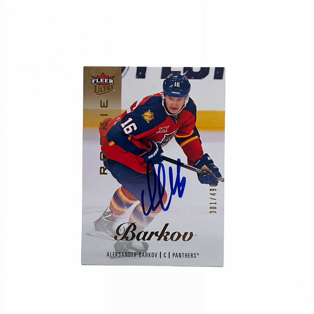 2013-14 Fleer Ultra #41 ALEKSANDER BARKOV Autographed Rookie Card - #/499