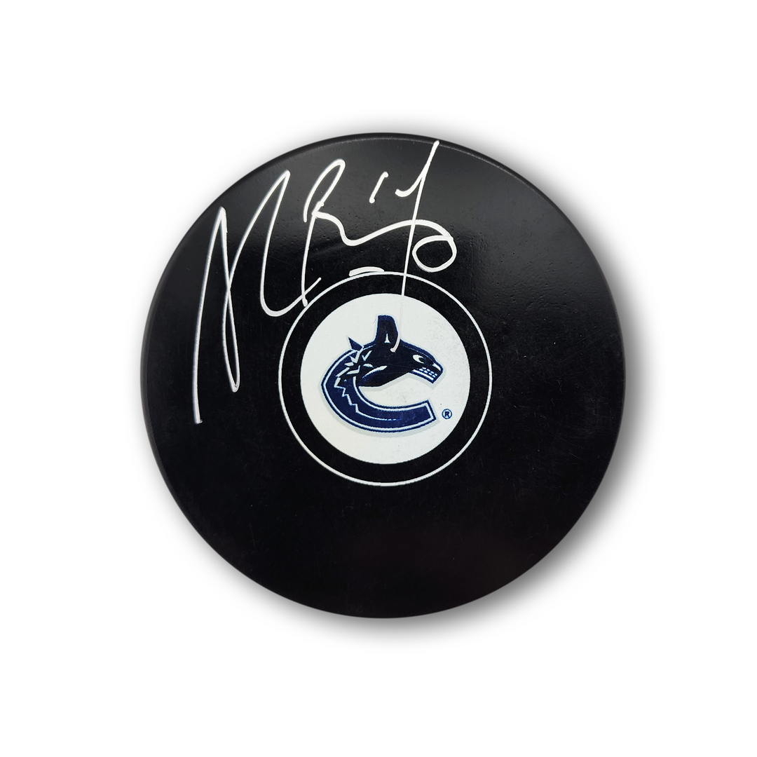 Alex Burrows Autographed Vancouver Canucks Hockey Puck