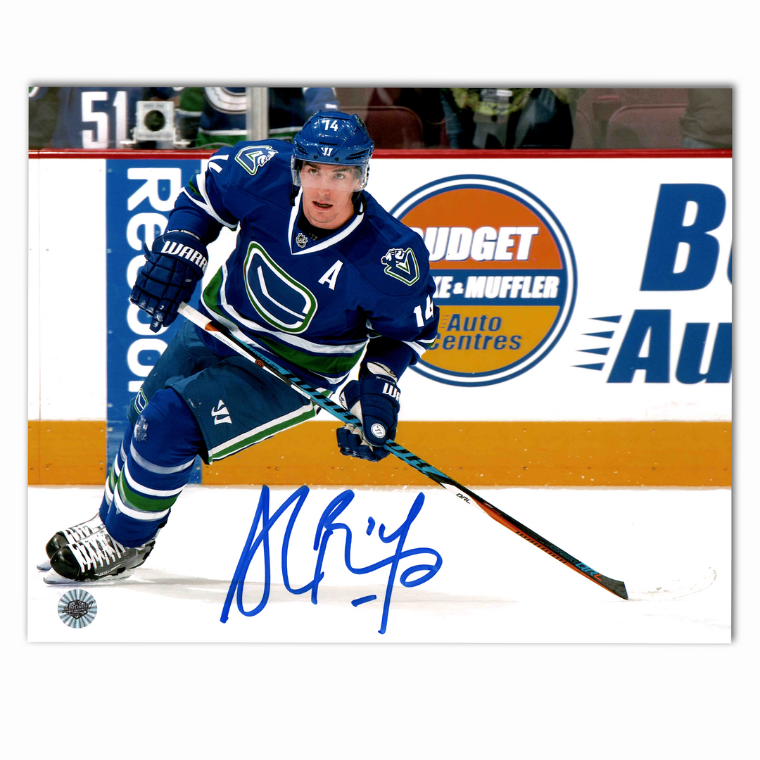 Alex Burrows Autographed Vancouver Canucks Home 8x10 Photo