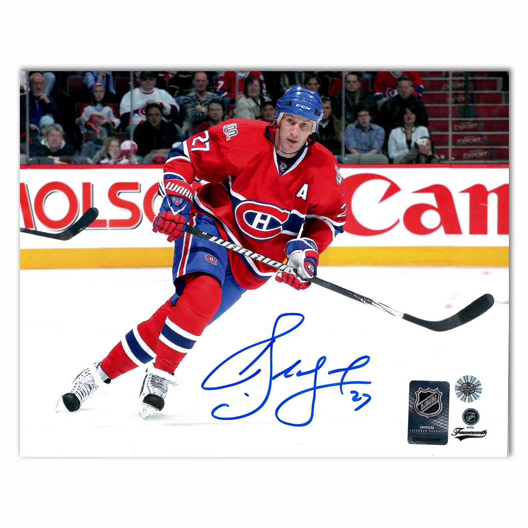 Alex Kovalev Autographed Montreal Canadiens Home Horizontal 8x10 Photo