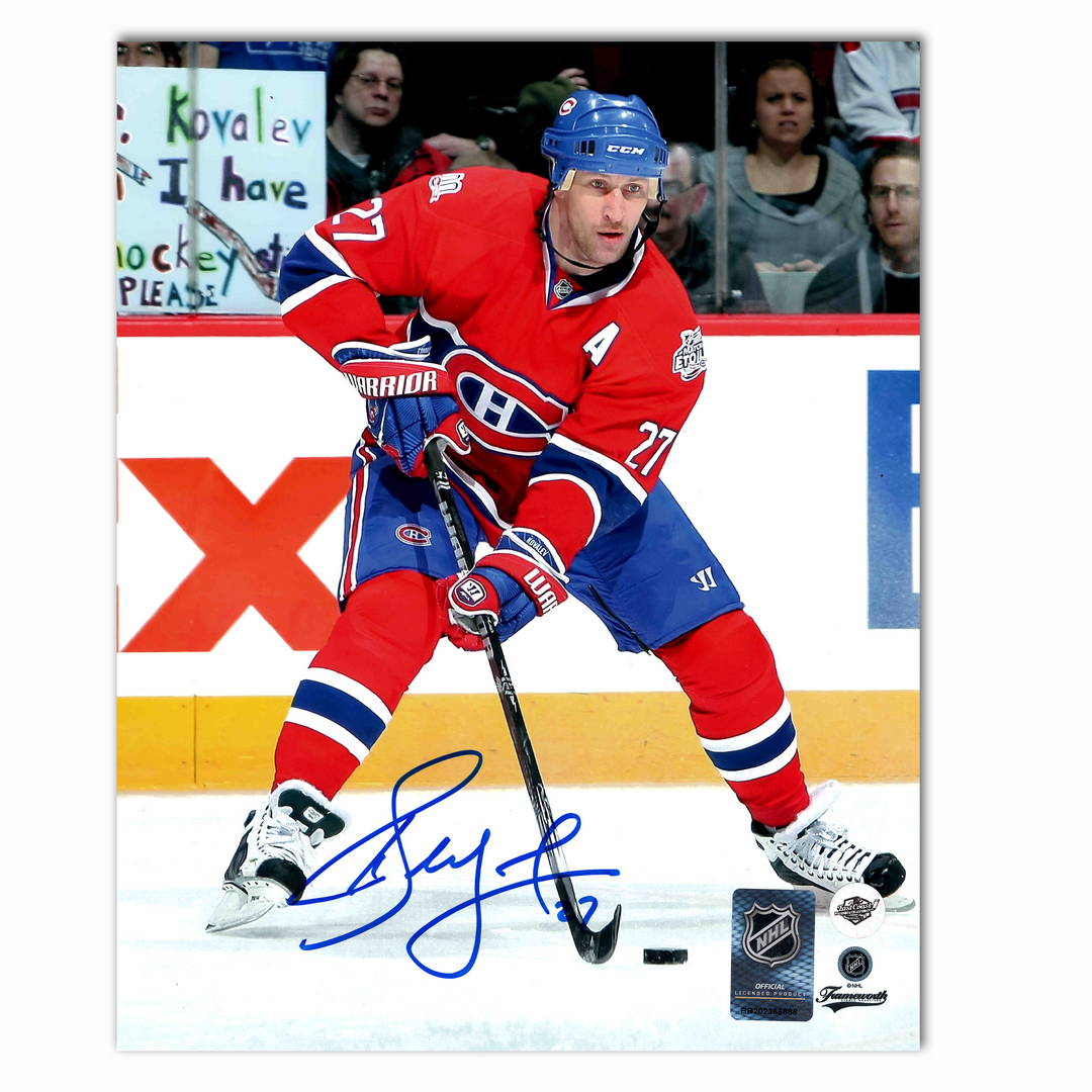 Alex Kovalev Autographed Montreal Canadiens Home Vertical 8x10 Photo