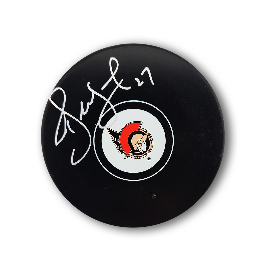 Alex Kovalev Autographed Ottawa Senators Hockey Puck