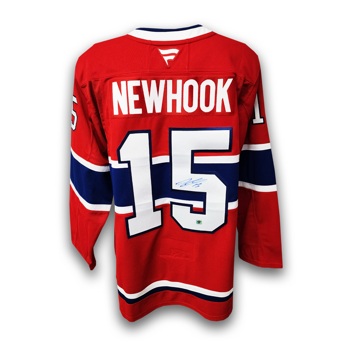 Alex Newhook Autographed Montreal Canadiens Home Fanatics Premium Jersey