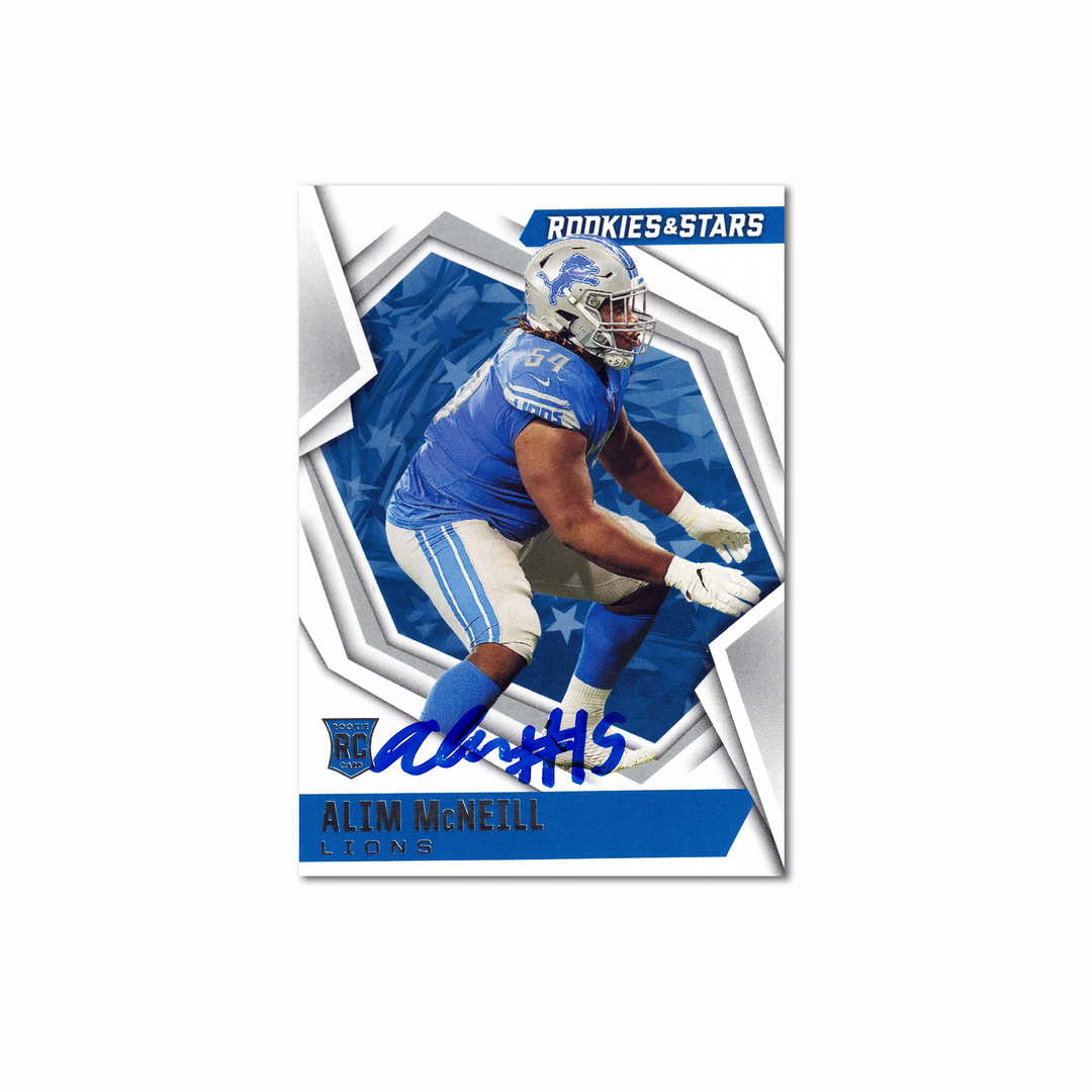 2021 Panini #175 ALIM MCNEILL Detroit Lions Autographed Rookie Card