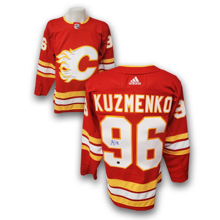 Andrei Kuzmenko Autographed Calgary Flames Home Adidas Jersey