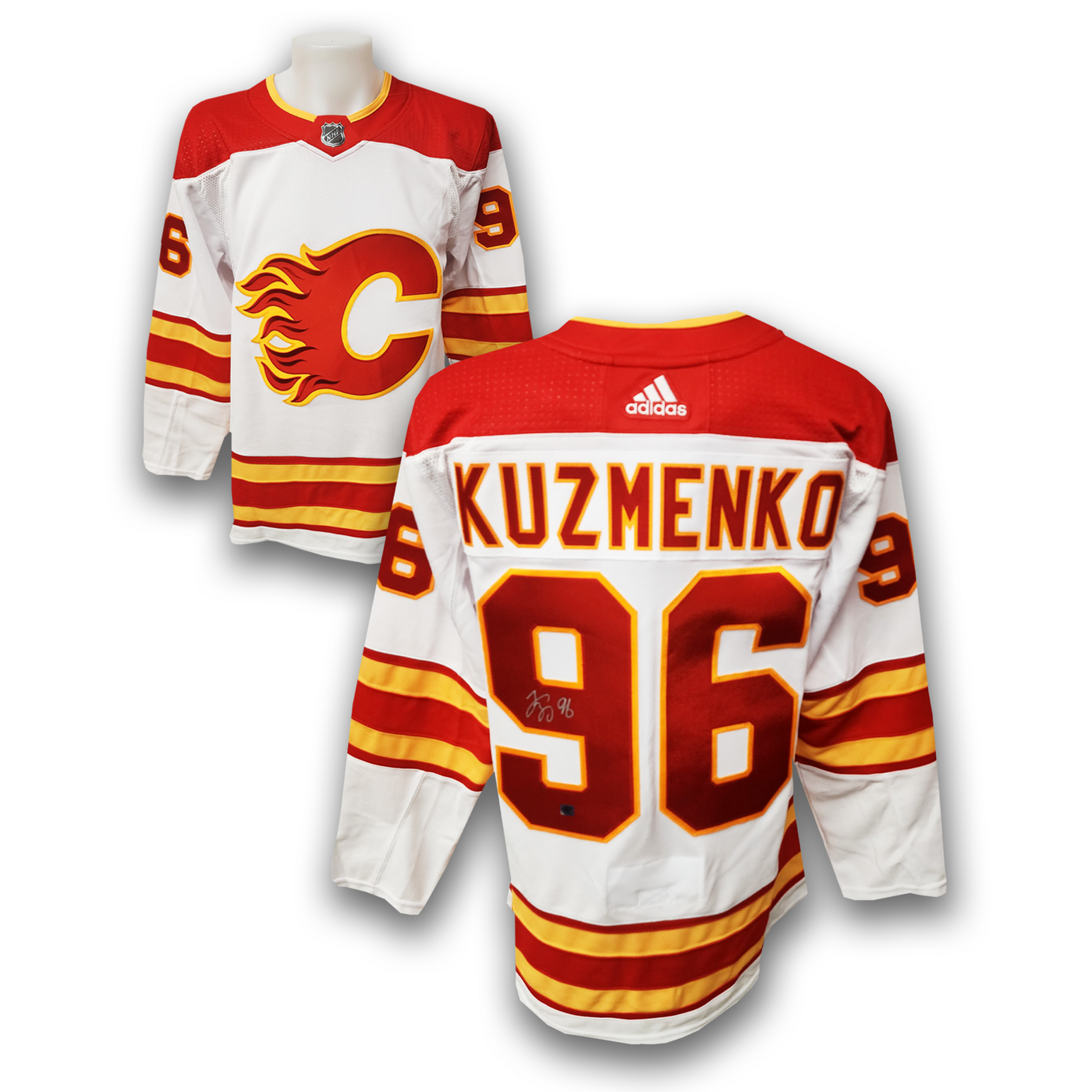 Andrei Kuzmenko Autographed Calgary Flames Away Adidas Jersey