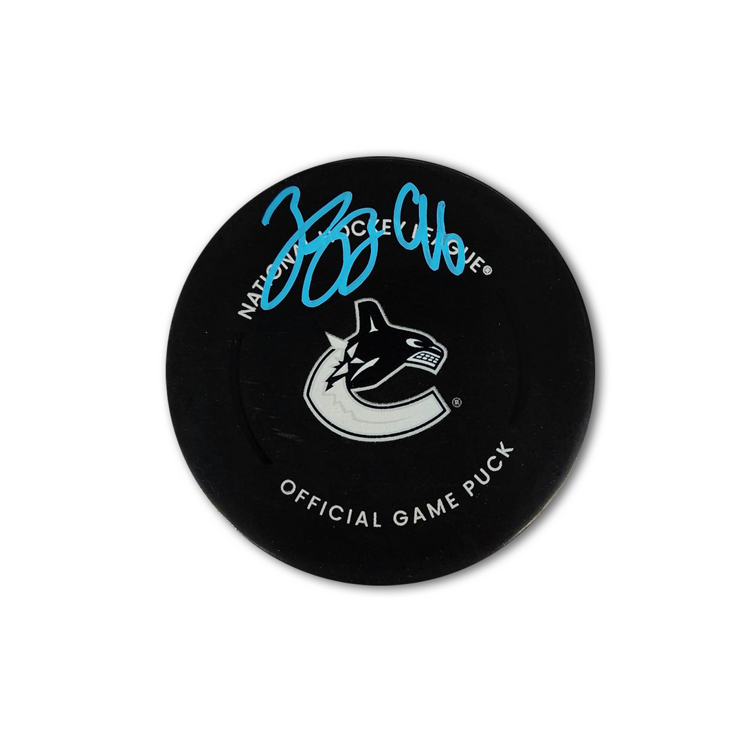 Andrei Kuzmenko Vancouver Canucks Autographed Official Hockey Puck