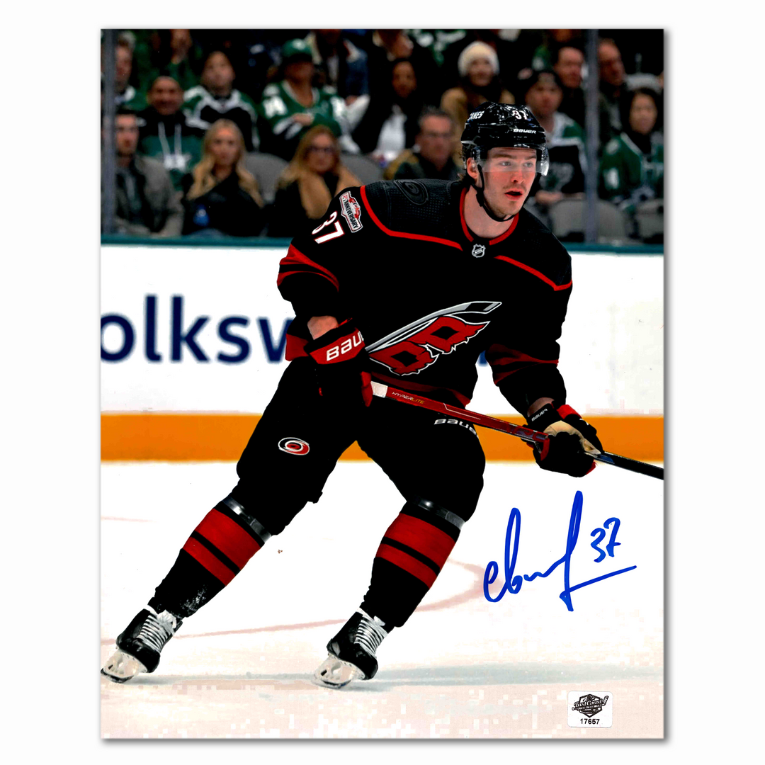 Andrei Svechnikov Autographed Carolina Hurricanes Black Home 8x10 Photo