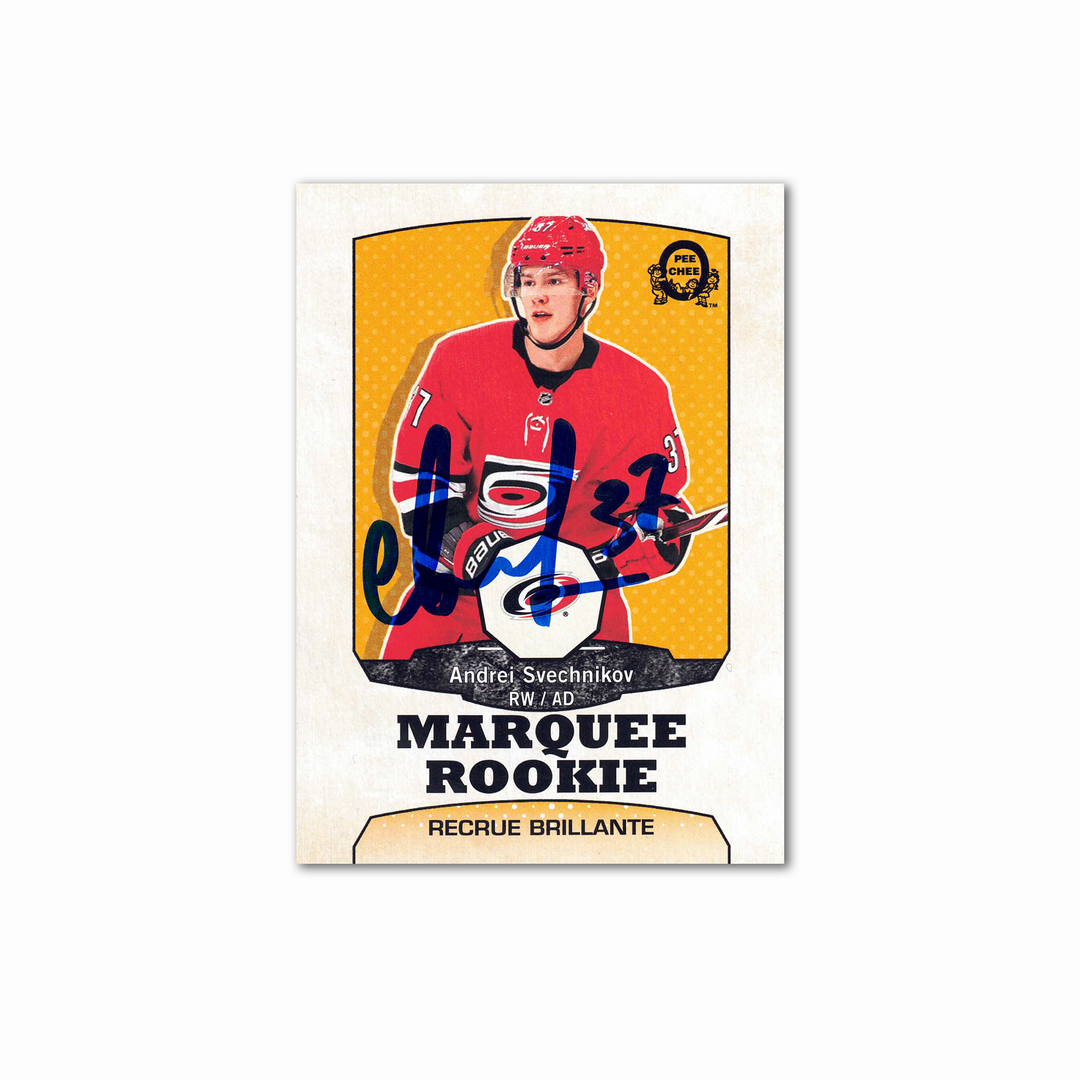 2018-19 OPC Marquee Retro #614 ANDREI SVECHNIKOV Autographed Rookie Card