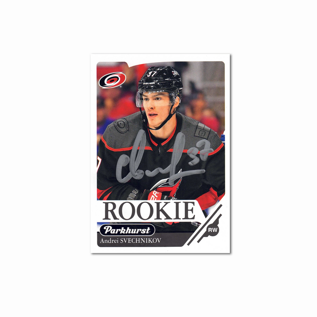 2018-19 UD Parkhurst #350 ANDREI SVECHNIKOV Autographed Rookie Card