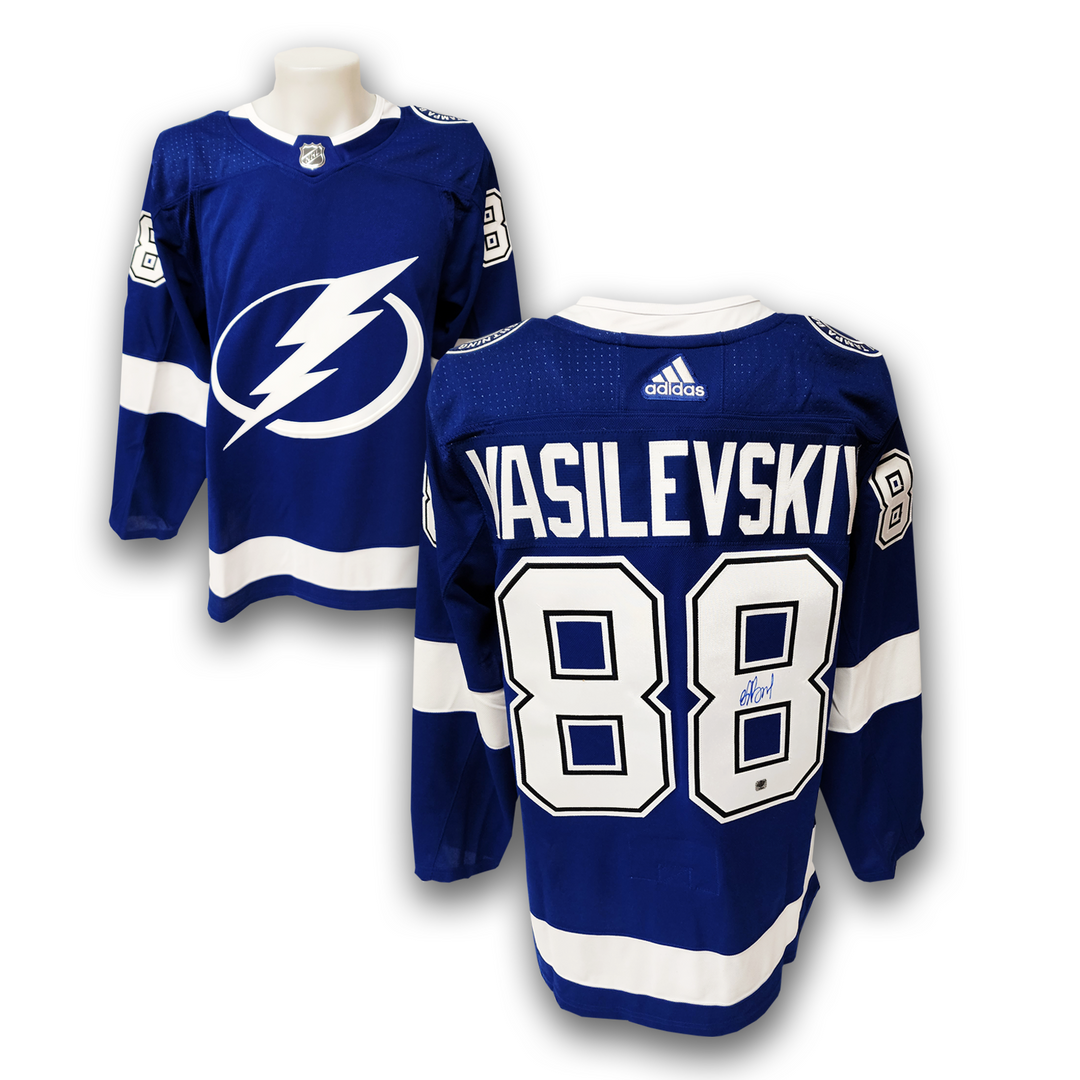 Andrei Vasilevskiy Autographed Tampa Bay Lightning Blue Adidas Jersey