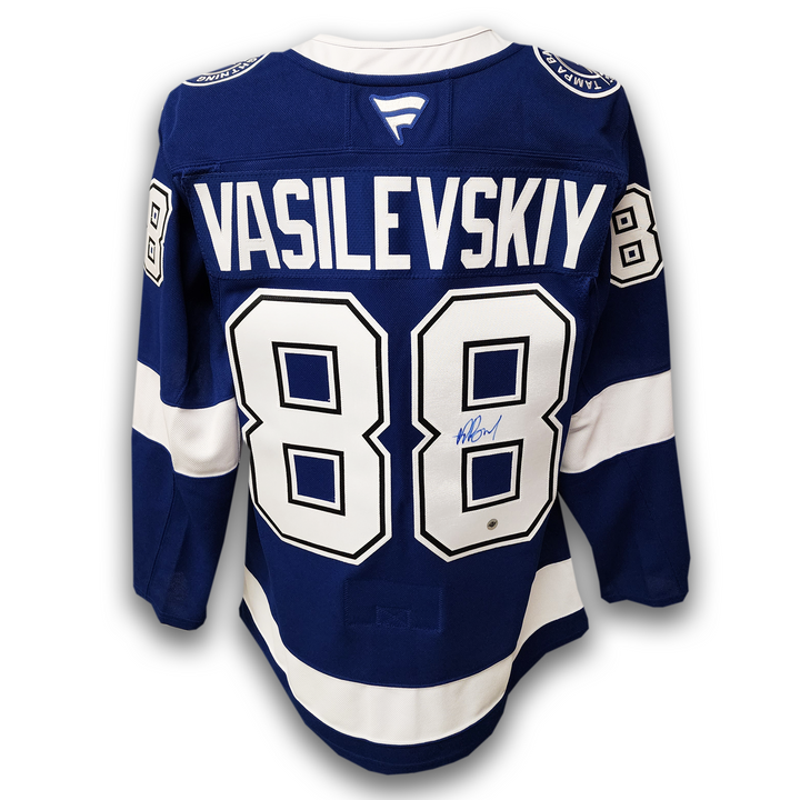 Andrei Vasilevskiy Autographed Tampa Bay Lightning Home Fanatics Premium Jersey