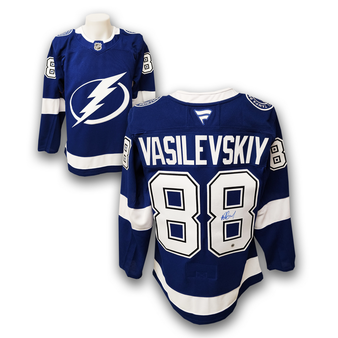 Andrei Vasilevskiy Autographed Tampa Bay Lightning Home Fanatics Premium Jersey
