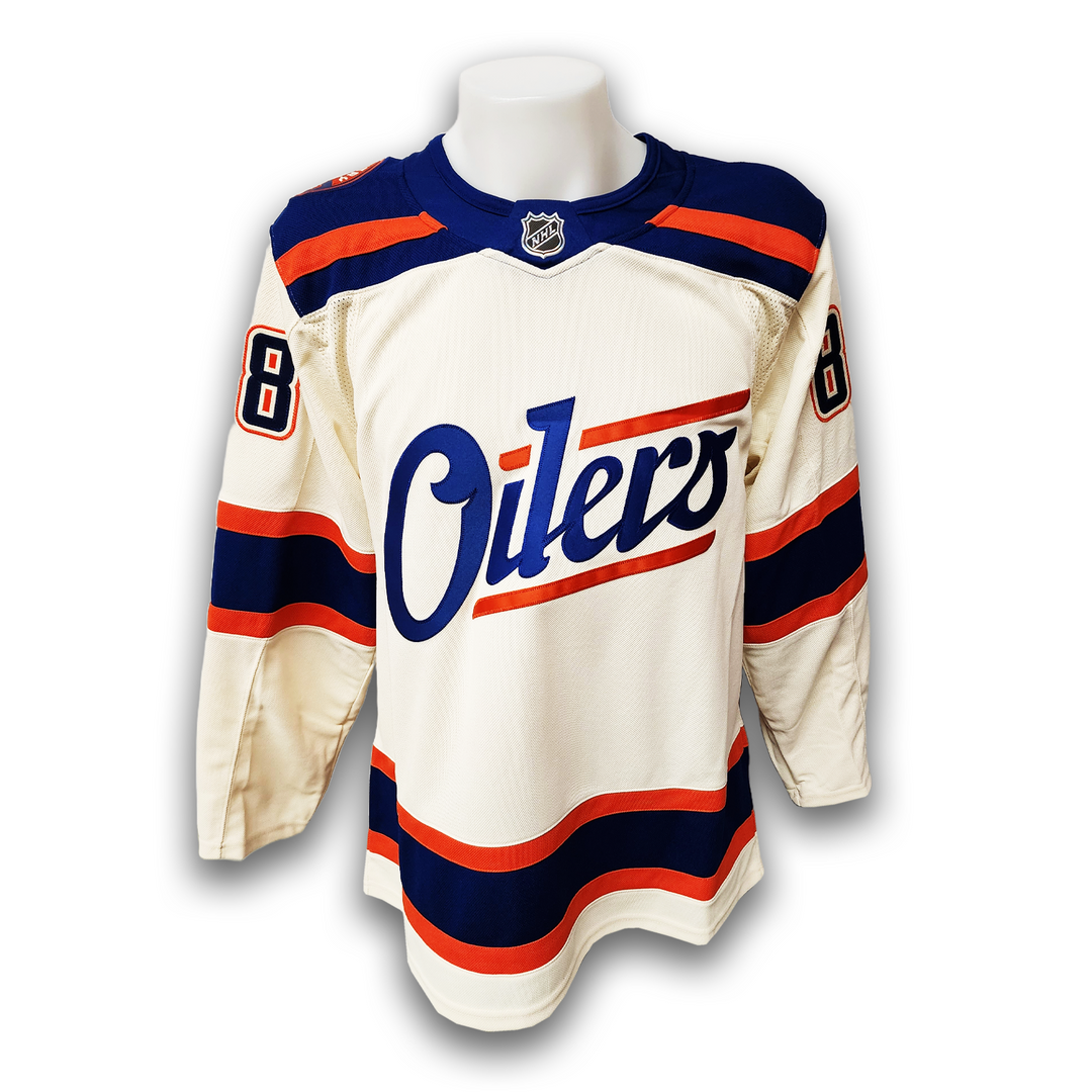 Andrew Mangiapane Autographed Edmonton Oilers Alternate Fanatics Premium Jersey