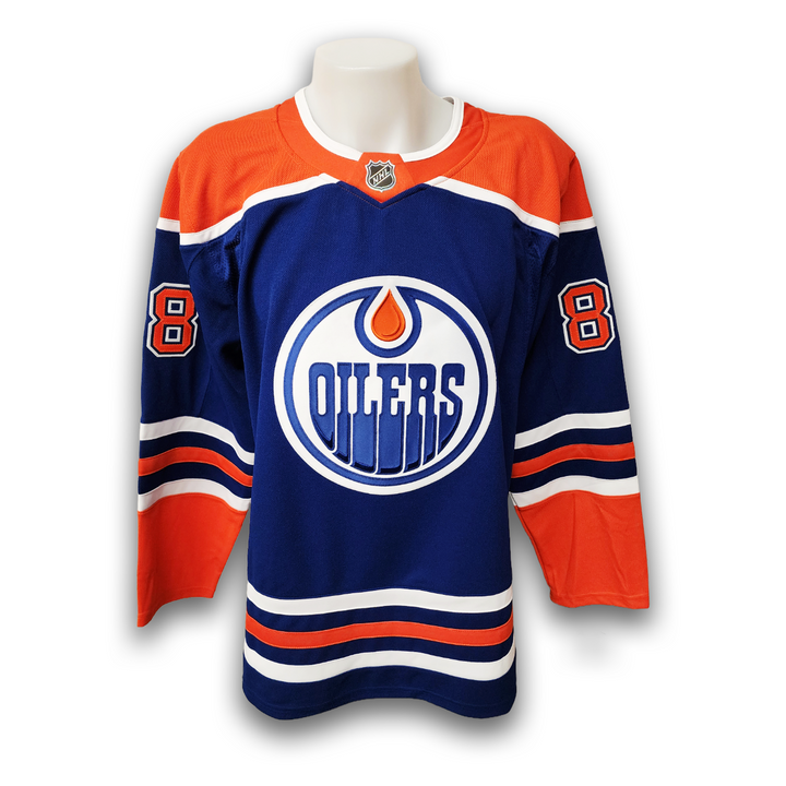 Andrew Mangiapane Autographed Edmonton Oilers Home Fanatics Premium Jersey