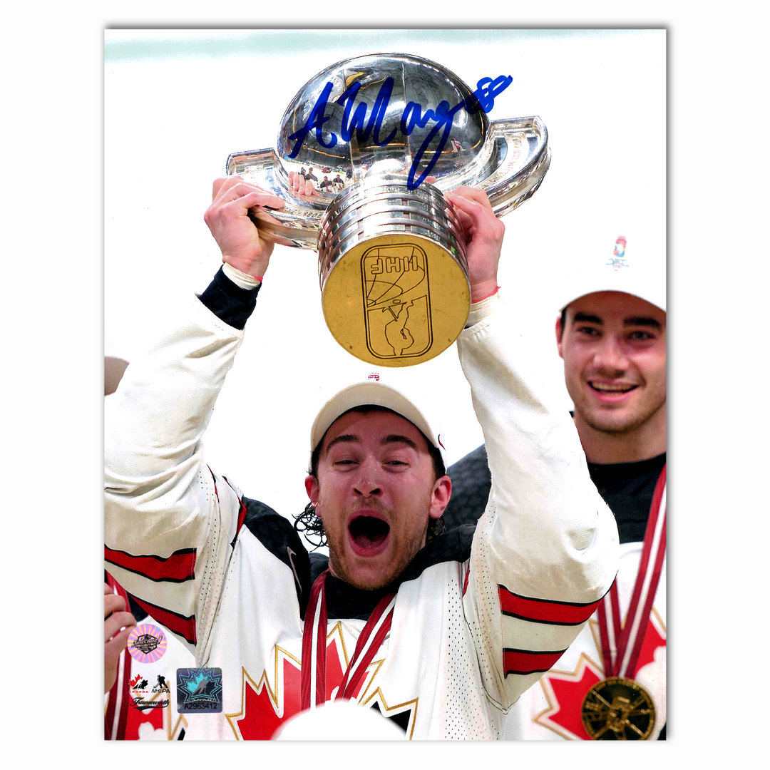Andrew Mangiapane Autographed 2021 Team Canada 8x10 Photo