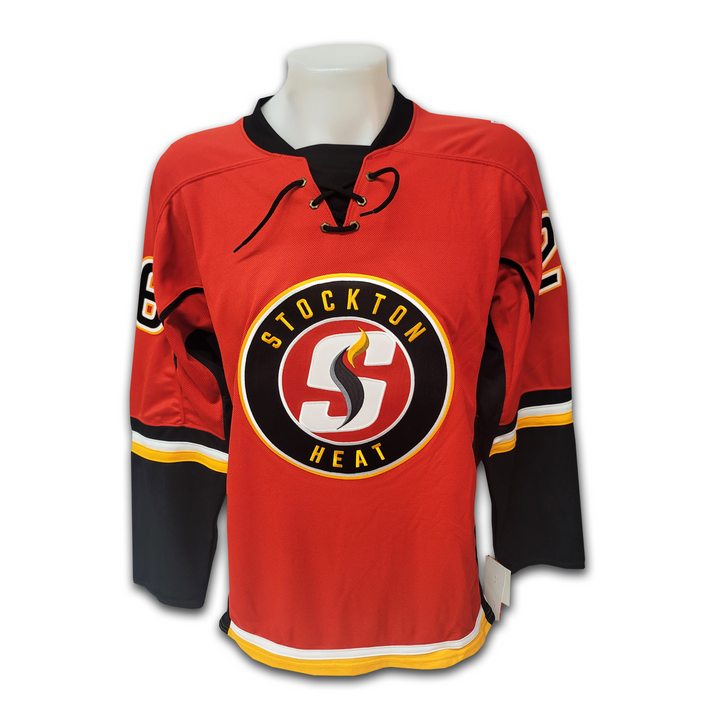 Andrew Mangiapane Stockton Heat Red CCM Jersey