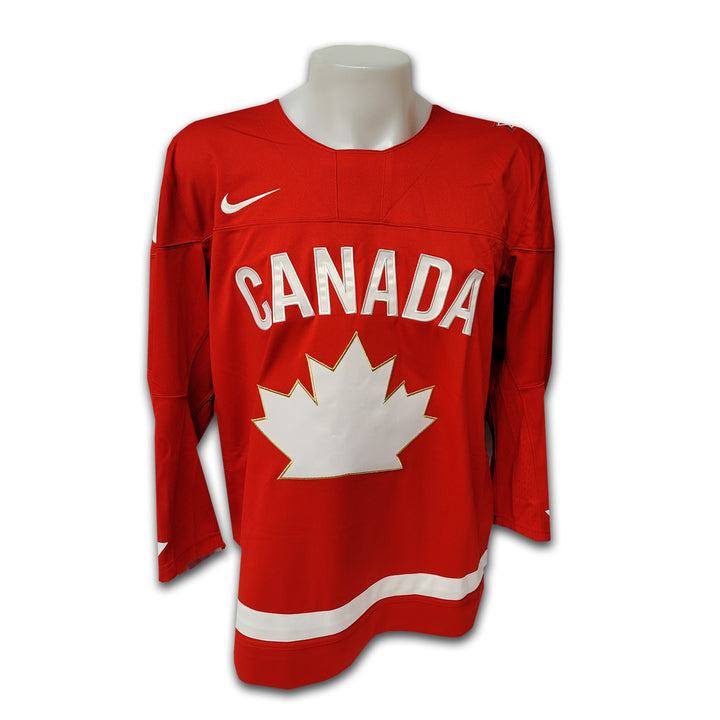 Andrew Mangiapane Team Canada 2021 Red Alternate Nike Jersey Inscribed 2021 WC Gold
