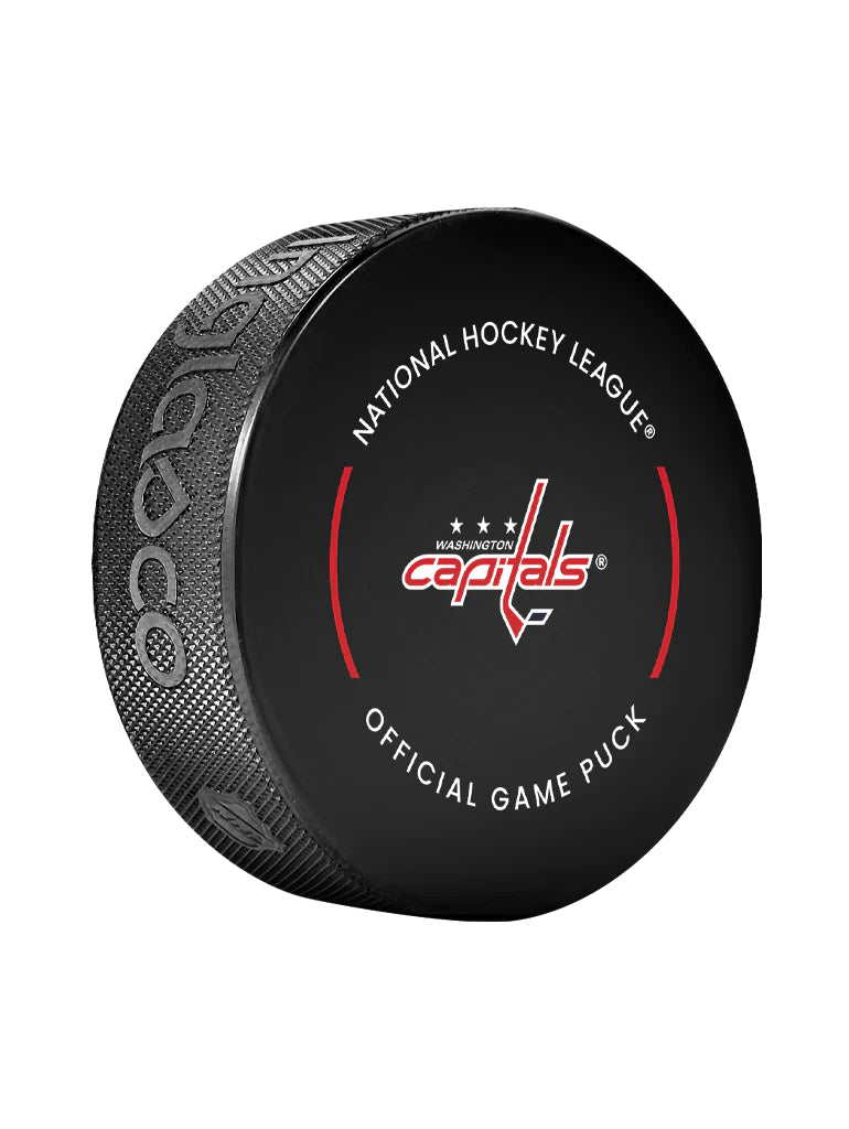Pre-Order - Andrew Mangiapane Autographed Washington Capitals Official Hockey Puck