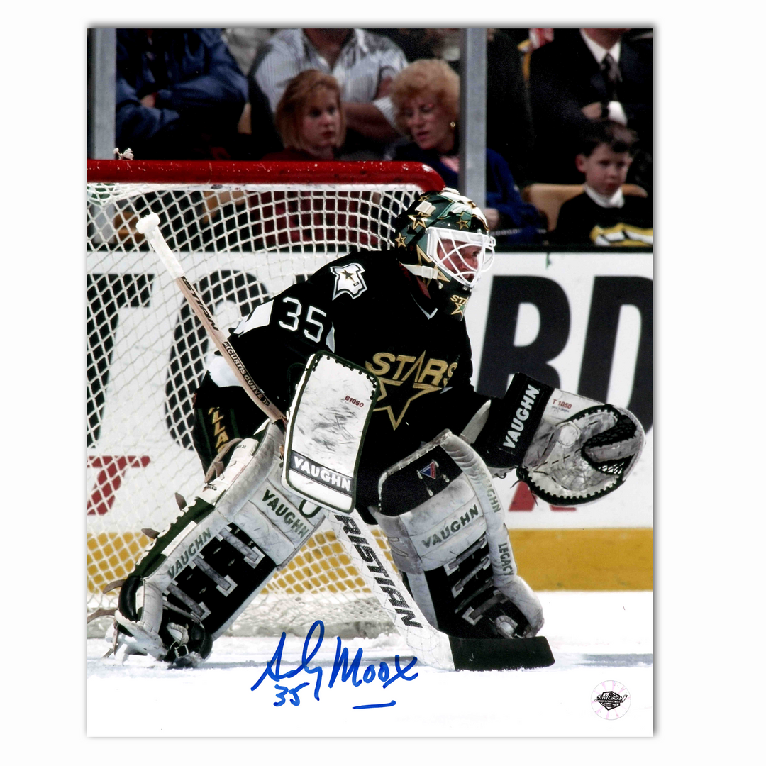 Andy Moog Autographed Dallas Stars 8x10 Photo