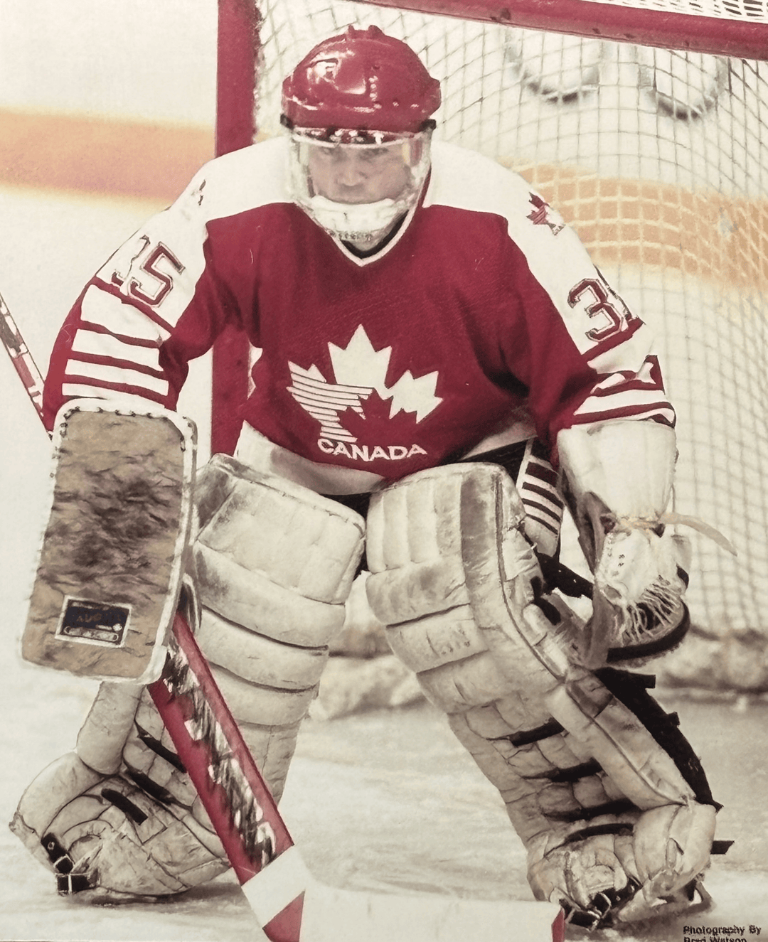 Pre-Order - Andy Moog Autographed Team Canada 8x10 Photo