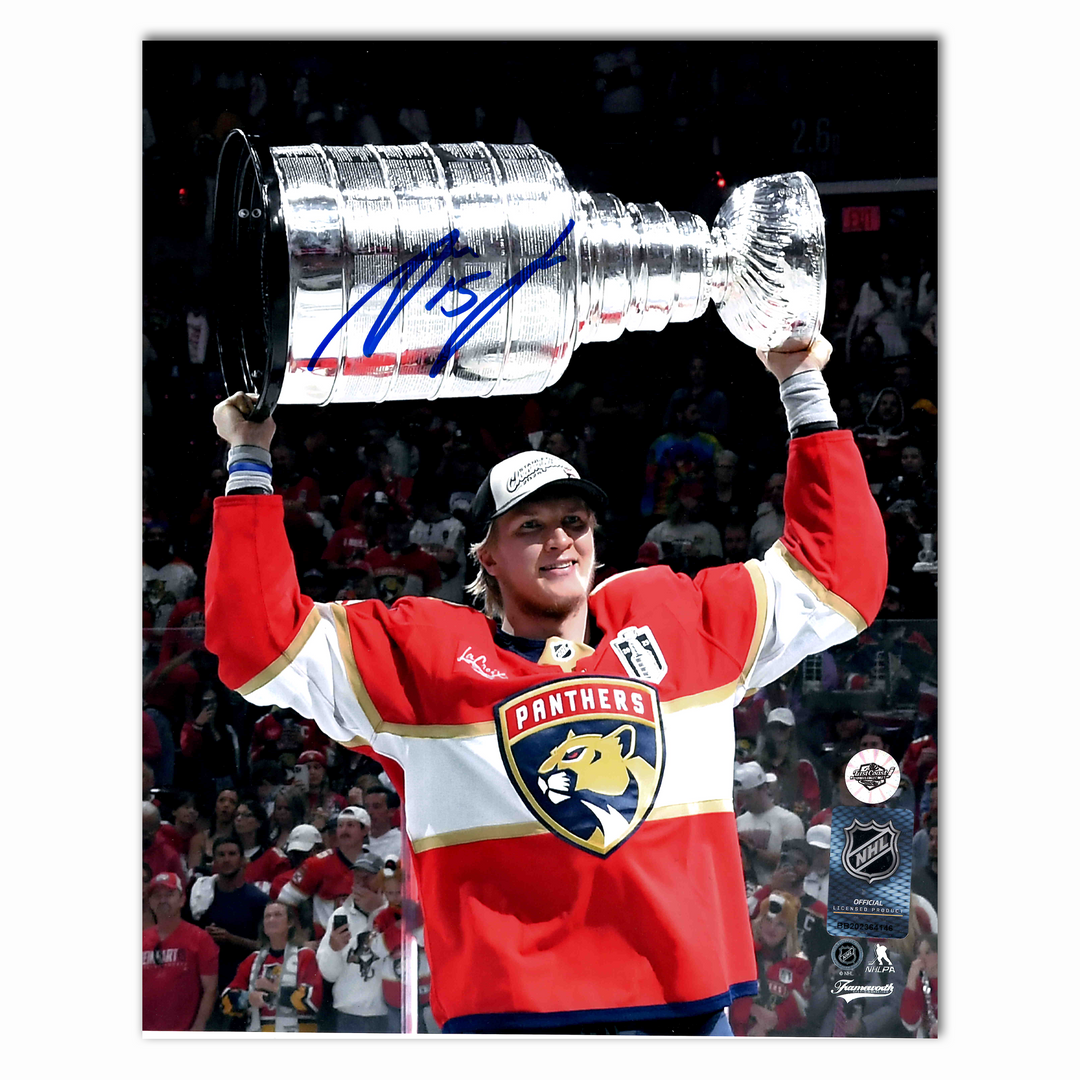 Anton Lundell Autographed Florida Panthers 2025 Stanley Cup 8x10 Photo