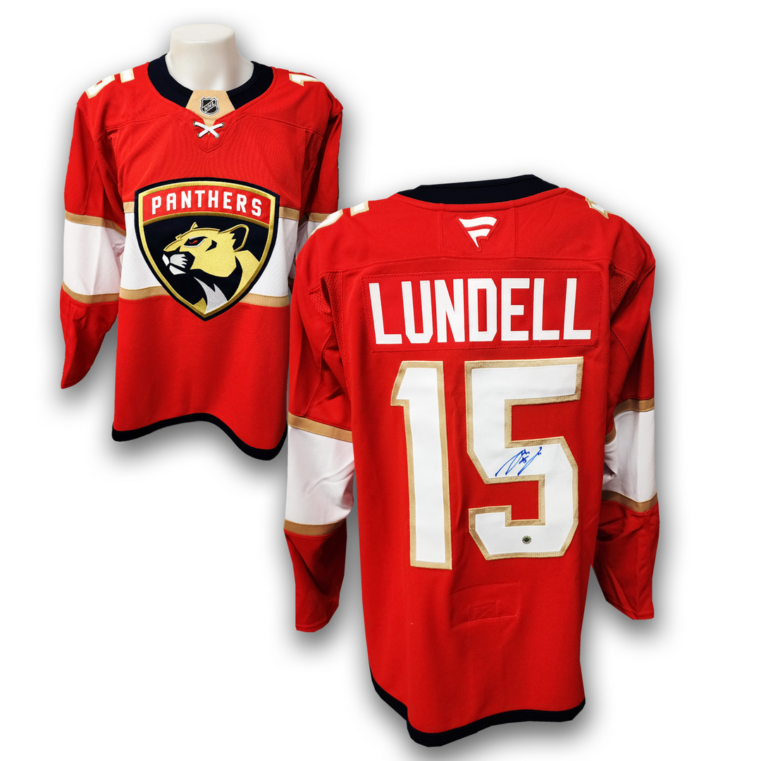 Anton Lundell Autographed Florida Panthers Home Fanatics Premium Jersey