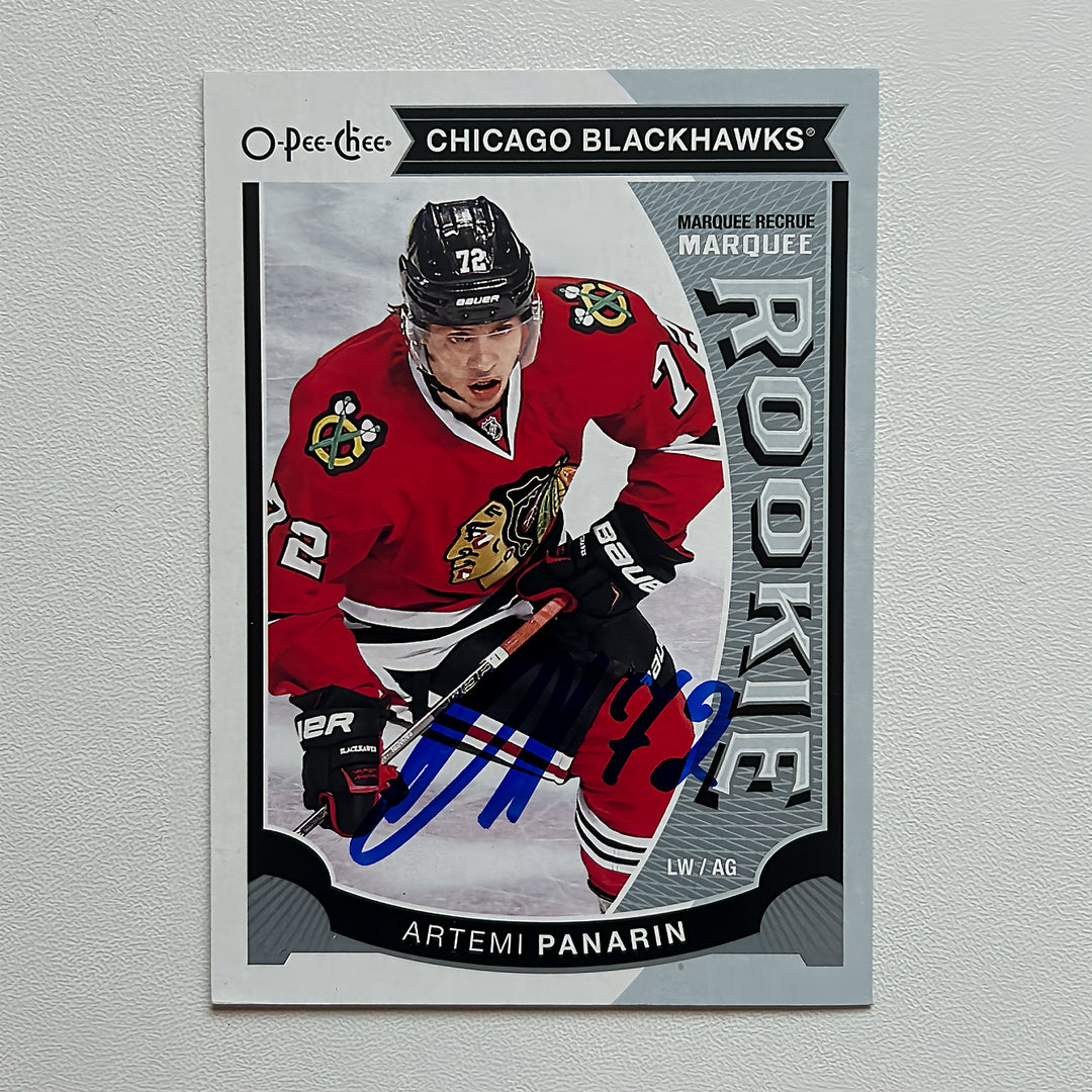 2015-16 OPC Marquee U45 ARTEMI PANARIN Autographed Rookie Card