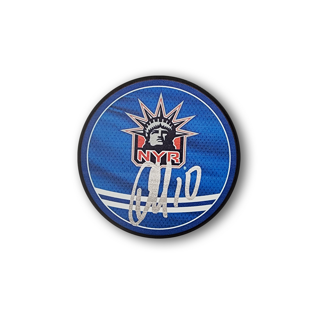Artemi Panarin Autographed New York Rangers Reverse Retro 2.0 Hockey Puck