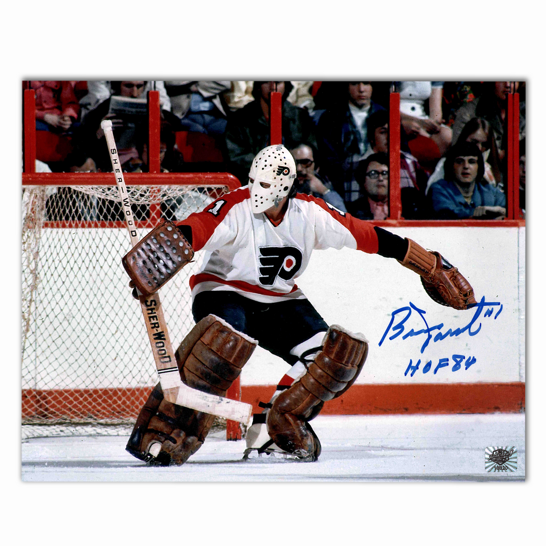 Bernie Parent Autographed Philadelphia Flyers 8x10 Horizontal Photo