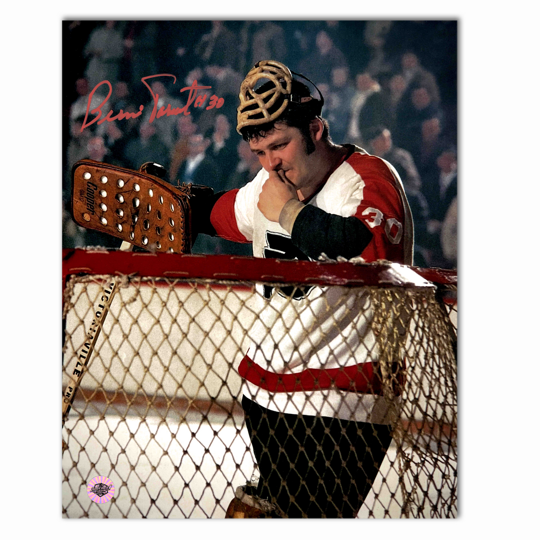 Bernie Parent Autographed Philadelphia Flyers 8x10 Photo (Mask Off)