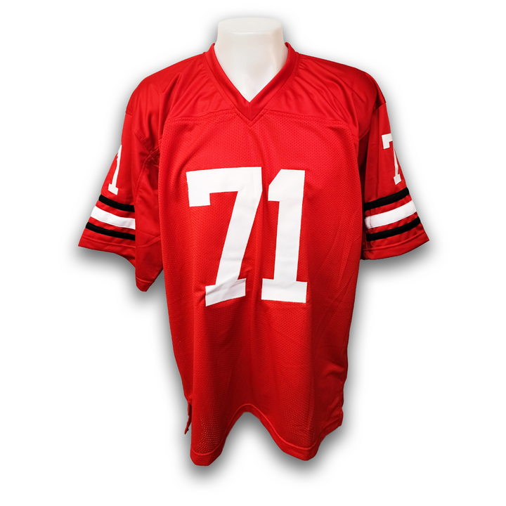 Bill Goldberg Autographed University of Georgia Bulldogs Red Custom Jersey