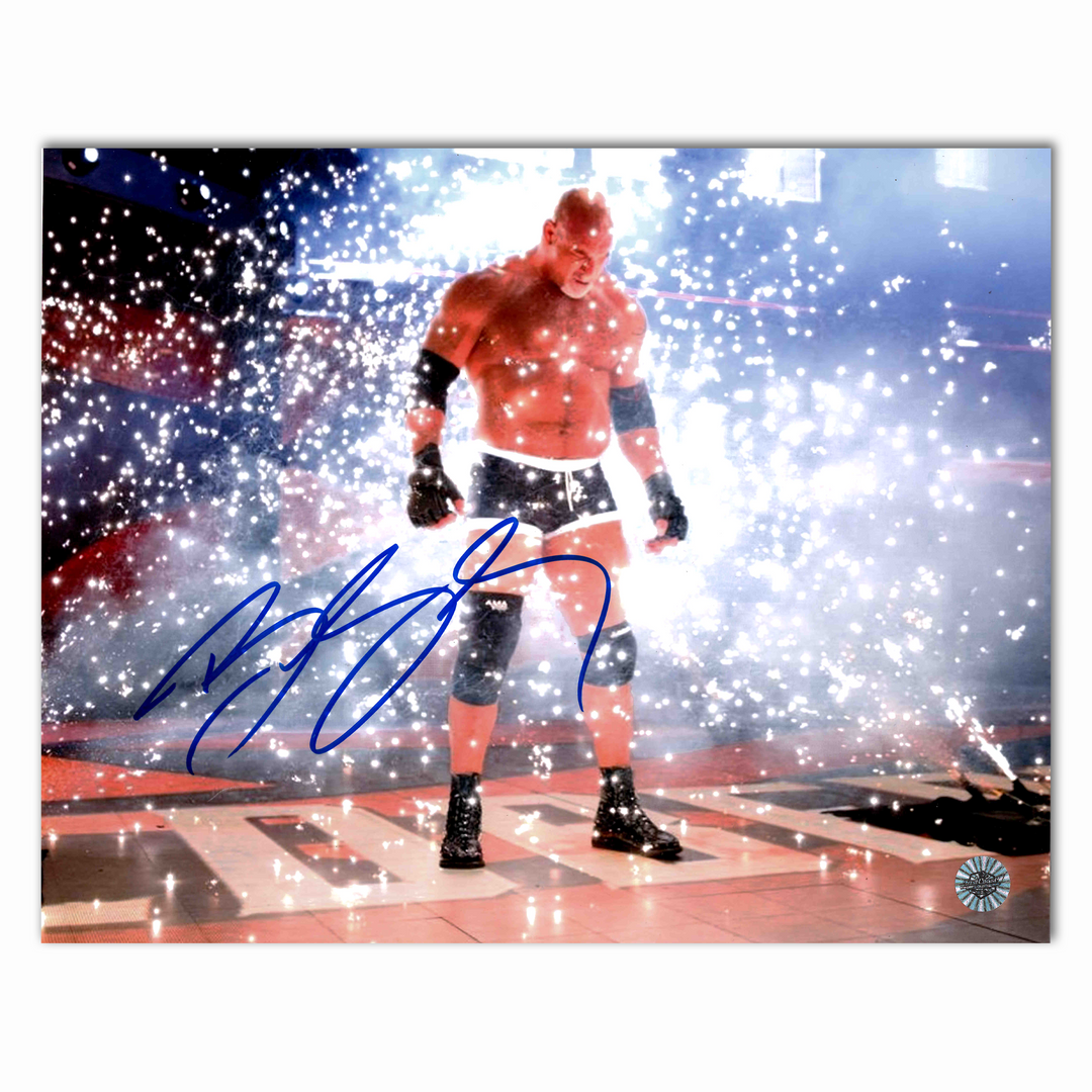 Bill Goldberg Autographed Wrestling Entrance Horizontal 8x10 Photo (No Belt)